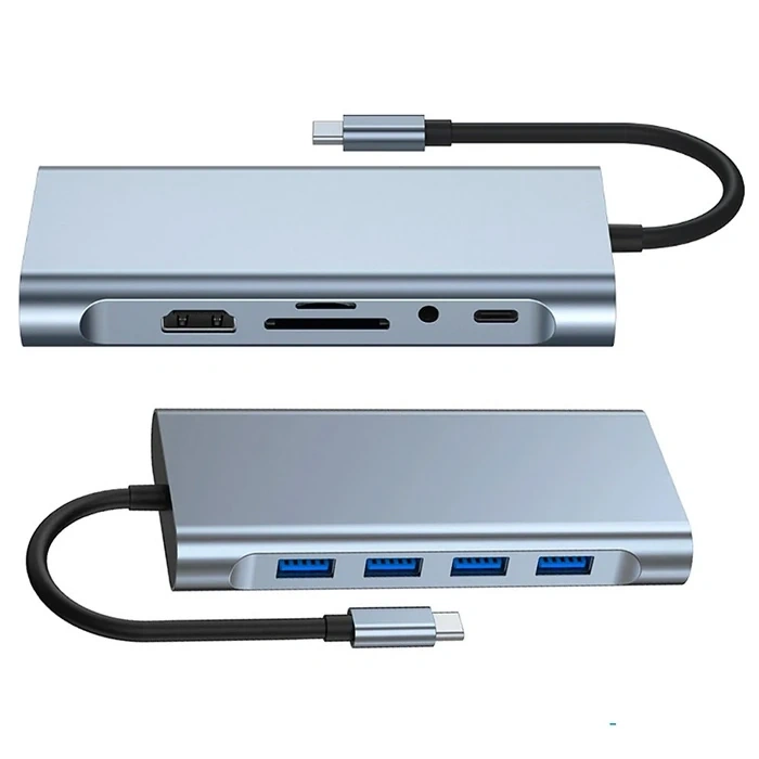 ALLY BYL-2110 11in1 Multifonksiyonlu Type-C Hub Adaptör Dönüştürücü-(5775)