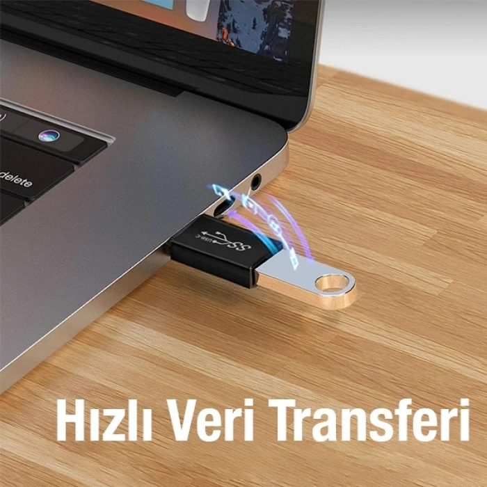 ALLY Dişi USB to Type-C OTG Çevirici Dönüştürücü Adaptör-(5775)