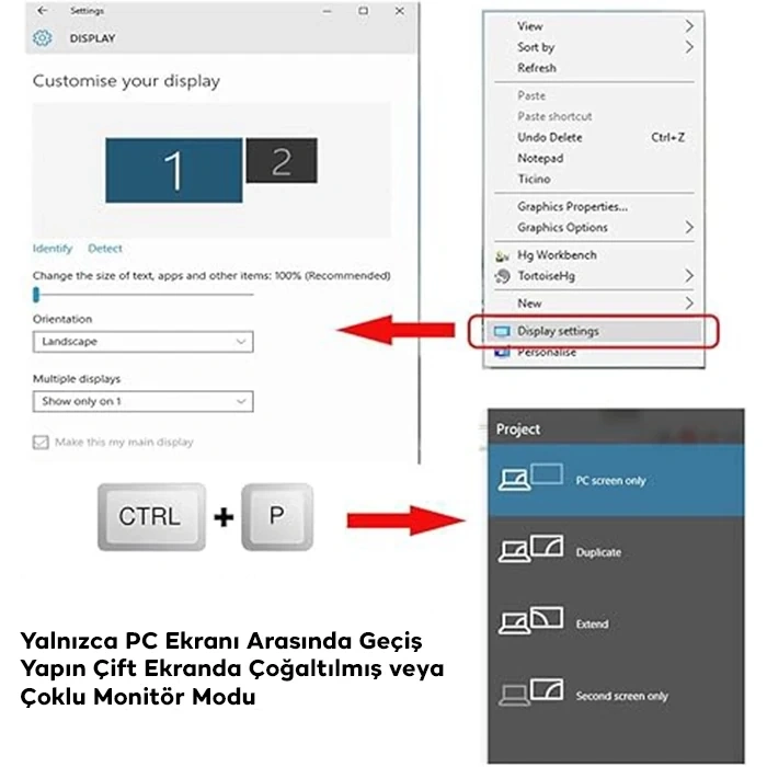 ALLY HDMI To HDMI 8K 2.1UHD 90 Derece Mıknatıs Başlıklı Çevirici Otg Adaptör-(5775)
