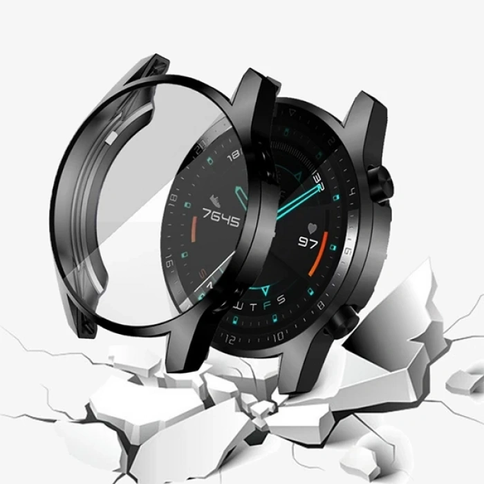 Ally Huawei Watch GT2 46mm 360 Koruma Ultra İnce Silikon Kılıf-(5775)