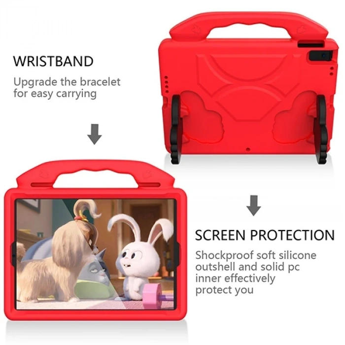 Ally İPAD 7.10.2 PRO 10.5 Kılıf Eva Çocuk Shockproof Standlı Taşınabilir-(5775)