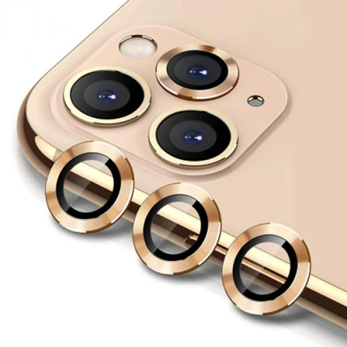 ALLY İPhone 11 Pro-11 Pro max Kamera Lens Koruyucu Aluminium 3 adet-(5775)