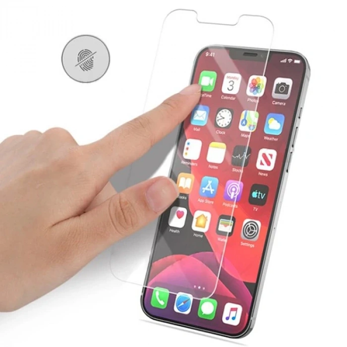 ALLY İPhone 12 Mini 5.4 Matte HD Tempered Cam Ekran Koruyucu-(5775)