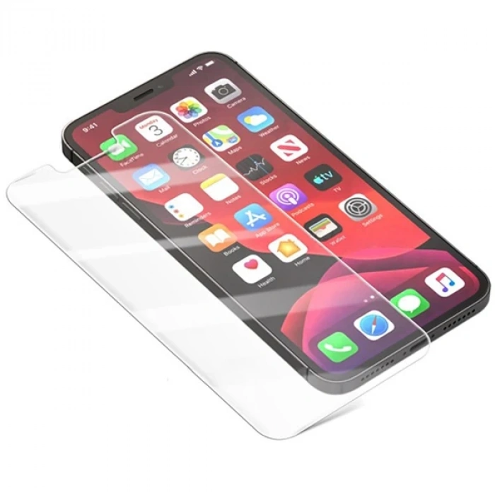 ALLY İPhone 12 Pro Max 6.7 Matte HD Tempered Cam Ekran Koruyucu-(5775)
