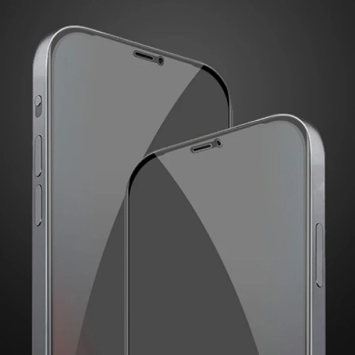 ALLY İPhone 1212 PRO 6.1 3D Full Privacy Gizlilik Cam Ekran Koruyucu Anti-Spy-(5775)