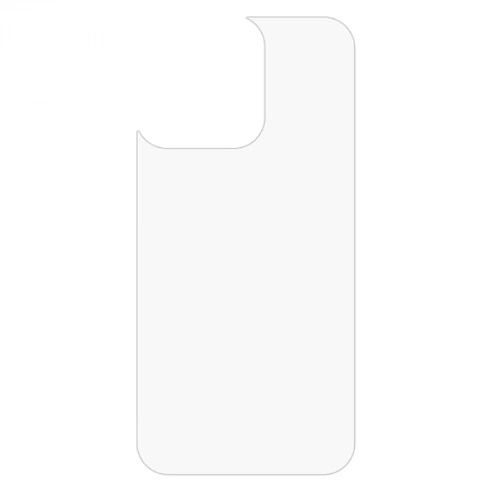 Ally iPhone 13 Pro Max 6.7 Tempered Şeffaf Arka Cam Koruyucu-(5775)