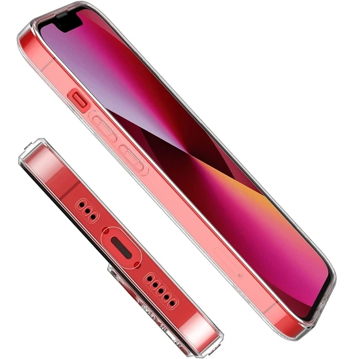 ALLY iPhone 14 Plus 6.7inç Crystal Clear Kamera Korumalı Sert PC Kılıf-(5775)