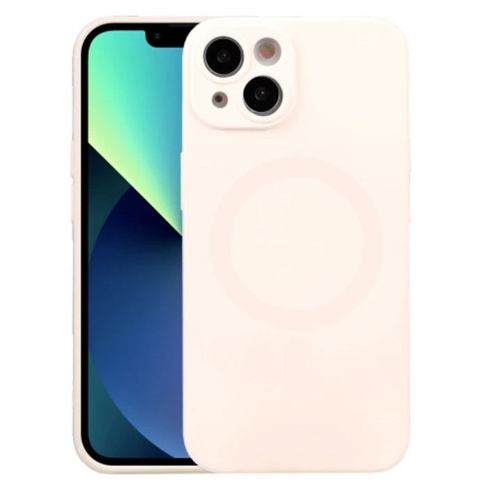 ALLY iPhone 14 Plus 6.7inç Liquid Silica Magsafe Uyumlu Silikon Kılıf-(5775)