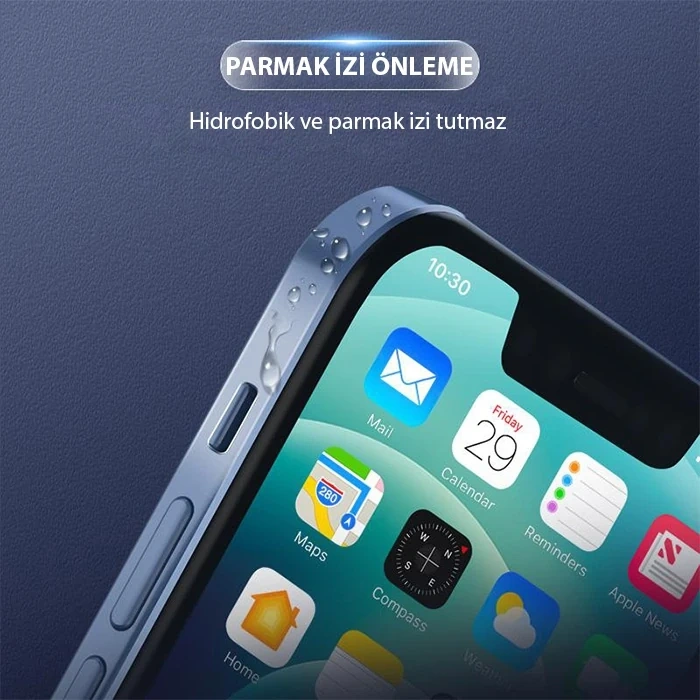 ALLY iPhone 14 Pro Max Hidrojel Hayalet Yan Alt Üst Kaplama Koruyucu Film-(5775)