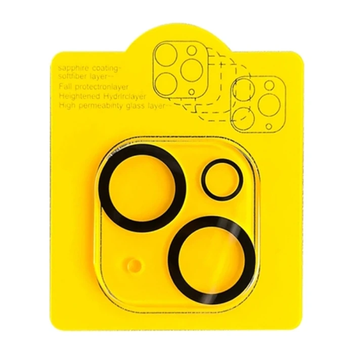 Ally iPhone 15-15 Plus Full Tempered Kamera Lens Koruma Camı-(5775)