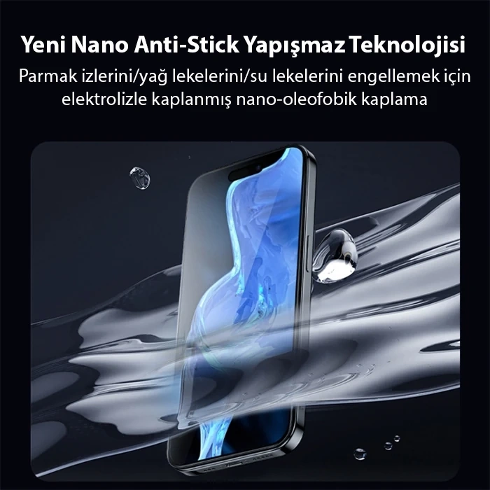 Ally iPhone 15 Pro Full Hd Kırılmaz Cam Ekran Koruyucu-(5775)