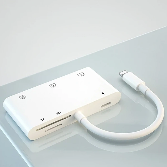 Ally İPhone Lightning To TfSd Card Reader Usb 3.Kamera Adaptörü-(5775)