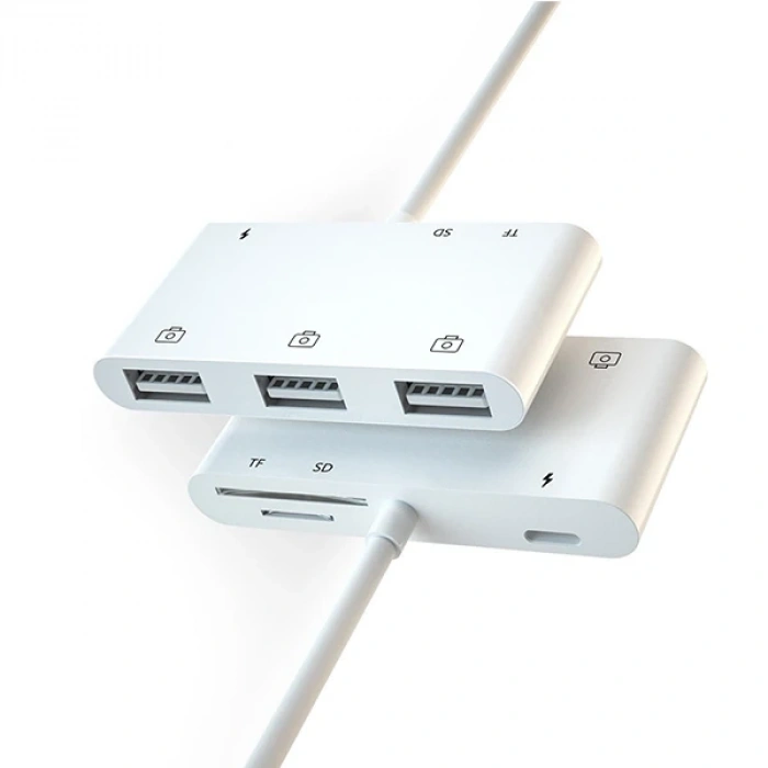 Ally İPhone Lightning To TfSd Card Reader Usb 3.Kamera Adaptörü-(5775)