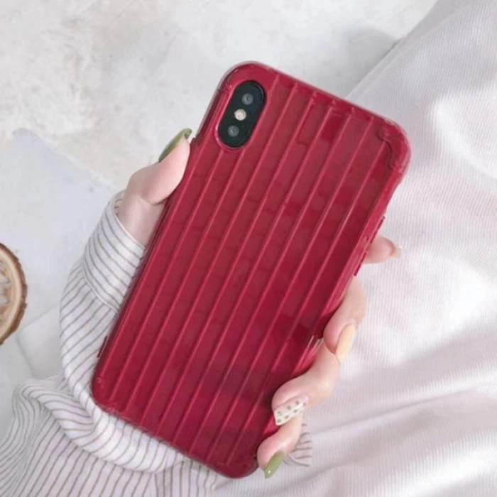 Ally iPhone XS İPhone X Trunk Lines ince Soft Silikon Kılıf-(5775)