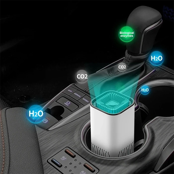 Ally K2 araç içm Mini Hava Temizleyici Araba Ev Ofis Taşınabilir Air Purifier-(5775)