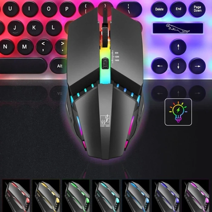 ALLY K3  Işıklı Kablolu Oyuncu- Gaming Mouse-(5775)