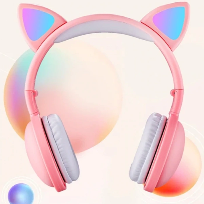 ALLY Kedi Kulak Kulaküstü Bluetooth 5.0 Kablosuz Kulaklık-(5775)