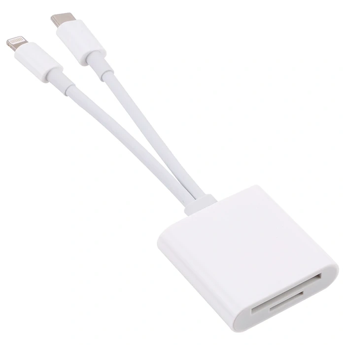 ALLY  NK-101YST PRO Type-c/Lightning to SD-TF Kart Çevirici Adaptör-(5775)