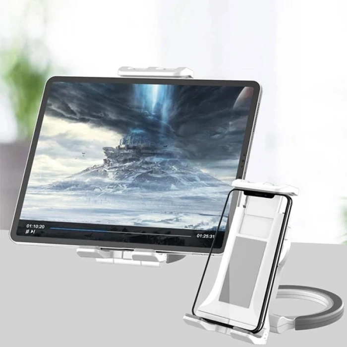 ALLY PB-47B Askılı Katlanabilen Çok İşlevli Tablet -Telefon Standı Tutucu-(5775)