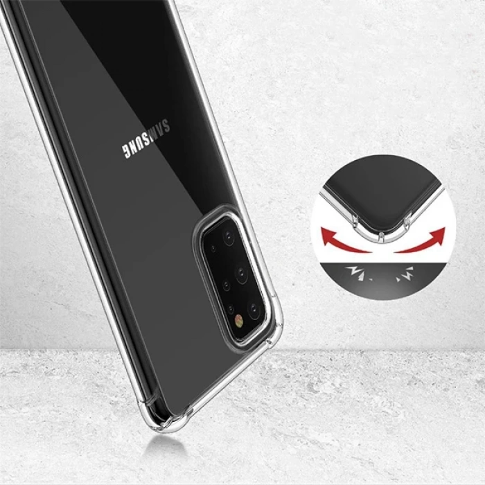 Ally Samsung Galaxy S20+ PLUS Anti-Drop Darbe Emici Silikon Kılıf-(5775)
