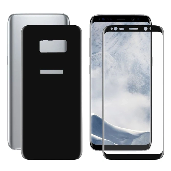 Ally Samsung Galaxy S8 İçin Kavisli Full Ön Arka Cam  Koruyucu-(5775)
