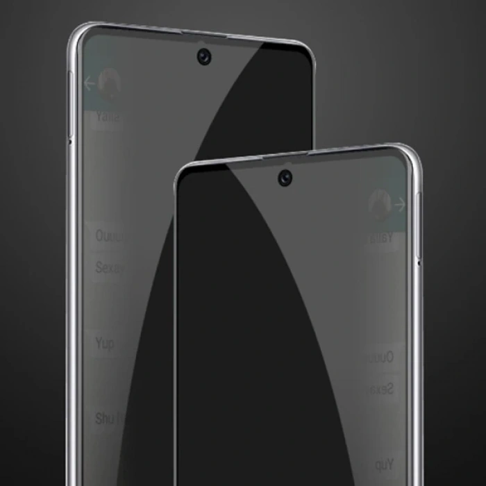 ALLY SM Galaxy A71 3D Full Privacy Gizlilik Tempered Cam Ekran Koruyucu-(5775)