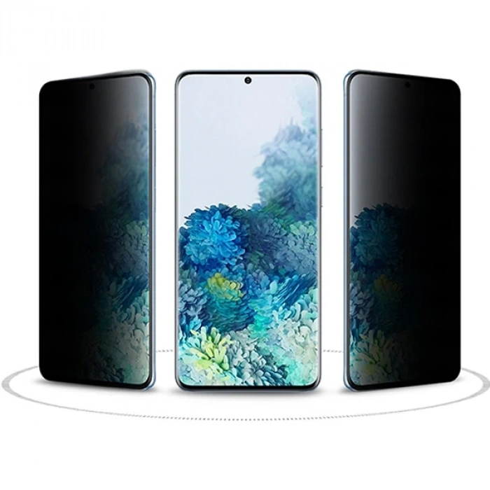 ALLY SM Galaxy S20 FE 3D Full Privacy Gizlilik Tempered Cam Ekran Koruyucu-(5775)