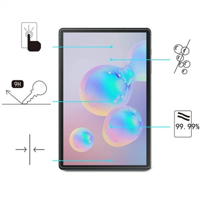 ALLY Sm Galaxy Tab S8 - S7 Tempered Kırılmaz Cam Ekran Koruyucu-(5775)