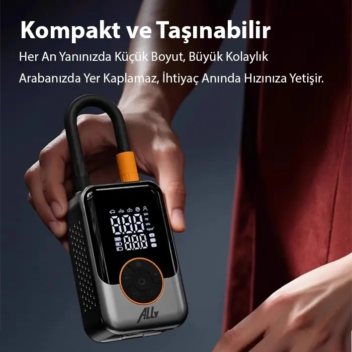 ALLY ST-221D Pro Akıllı Hava Kompresörü Araç kablosuz hava pompası-(5775)