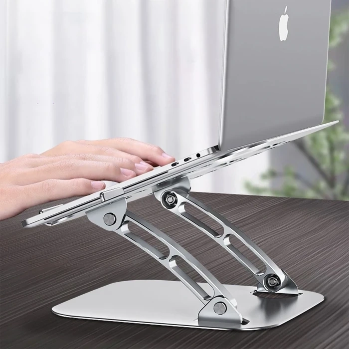 Ally  T602 Ayarlanabilir Katlanır Isı Havalandırmalı Alüminyum Laptop Standı-(5775)