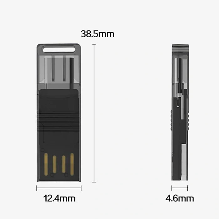 ALLY Type-c Usb C Micro TF Kart Okuyucu - Telefon Tablet Pc-Laptop Bellek Kart Okuyucu-(5775)