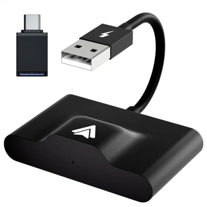 Ally Usb+Type-C Android Kablosuz Carplay Adaptör Çevirici - Youtube Netflix Tiktok Video Yansıtıcı-(5775)