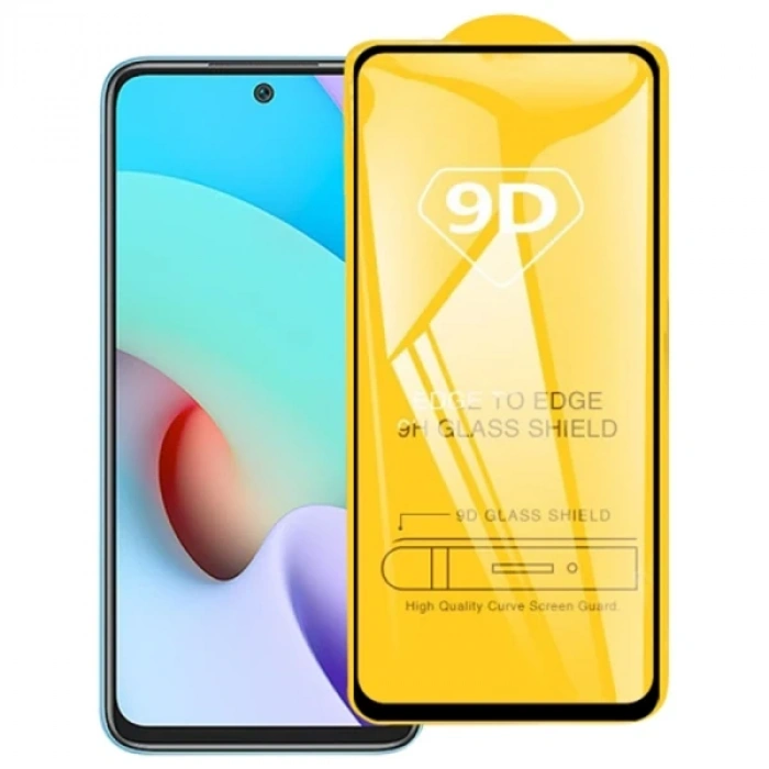 Ally Xiaomi Redmi 10 -Note 10 Full Glue-Tempered Cam Ekran Koruyucu-(5775)