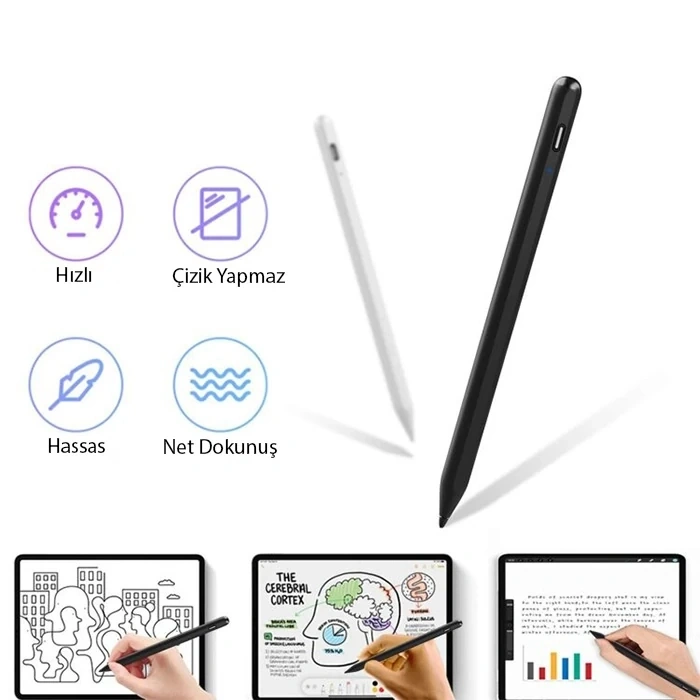 ALLY Xpen-3i iPad(2018-2025) Aktif Manyetik Kapasitif Kalem-(5775)
