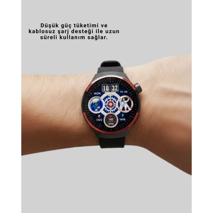 AMOLED Ekranlı Akıllı Saat Bluetooth Arama ve NFC Destekli Yeni Nesil