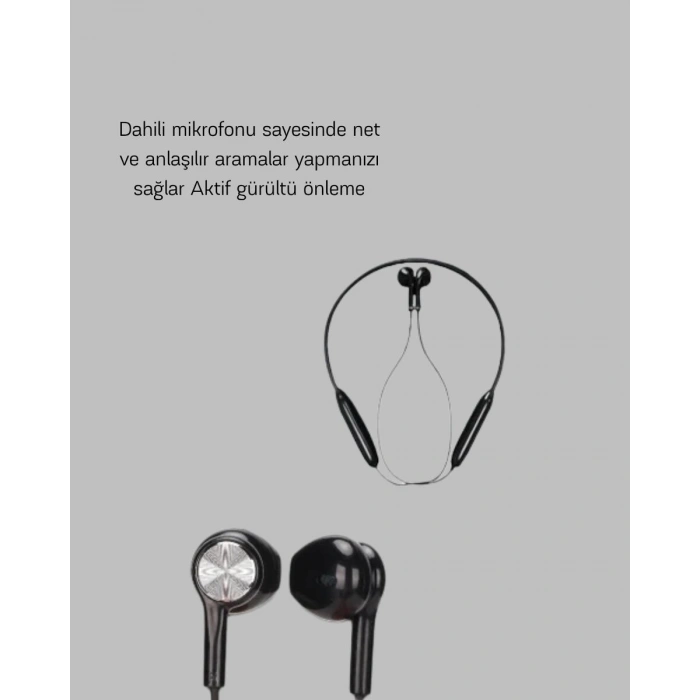 ANC Özellikli Kablosuz Bluetooth Kulaklık – Gürültü Engelleme Eller Serbest Arama