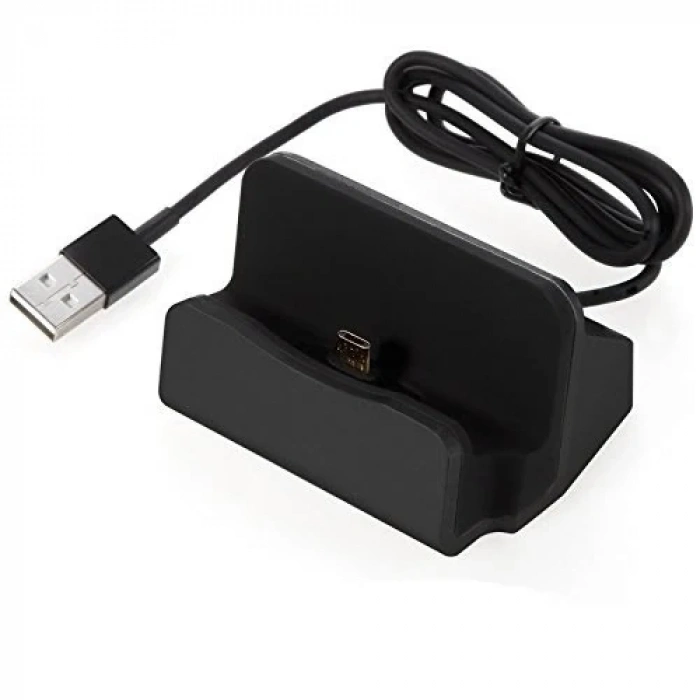 Android Micro Usb Şarj 2in1 Standlı Usb Dock-(5775)
