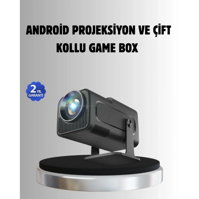 Android Projeksiyon Game Box – 1280x720p HD Çözünürlük BluetoothHDMI ve USB Girişli