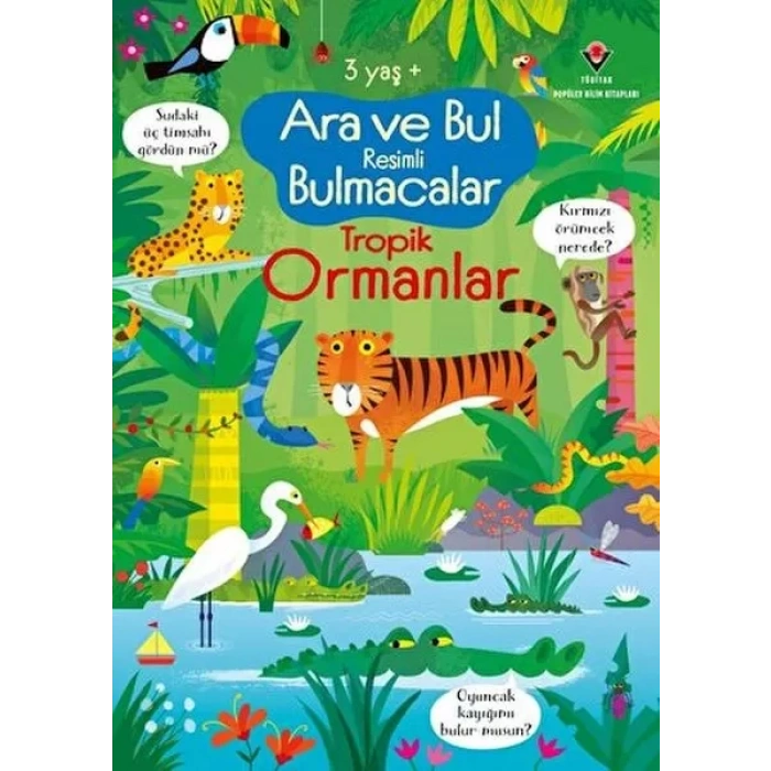 Ara ve Bul li Bulmacalar Tropik Ormanlar