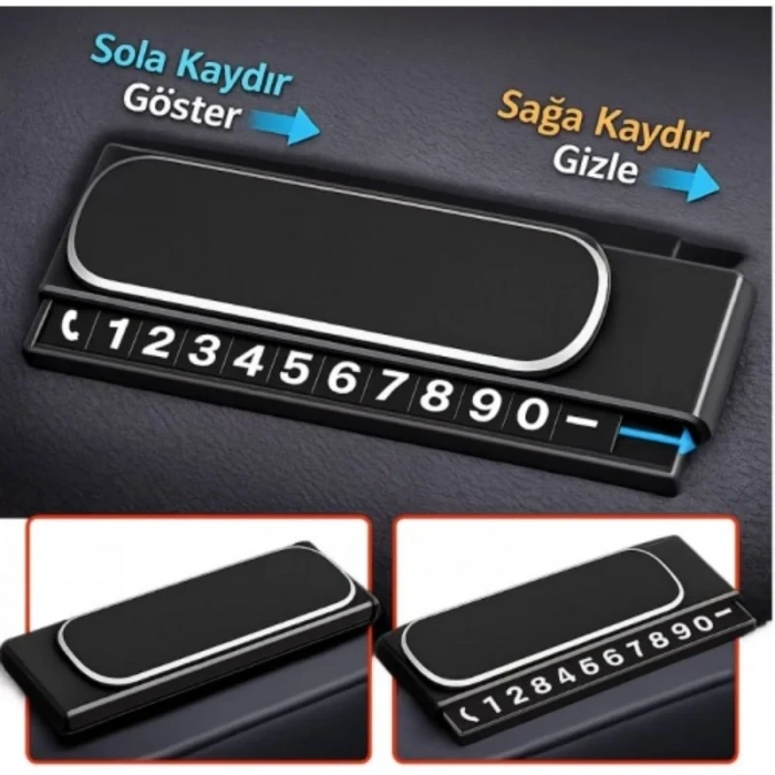 Araç İçi Numaratör - Kayar Kapaklı - Fosforlu Torpido Üstü