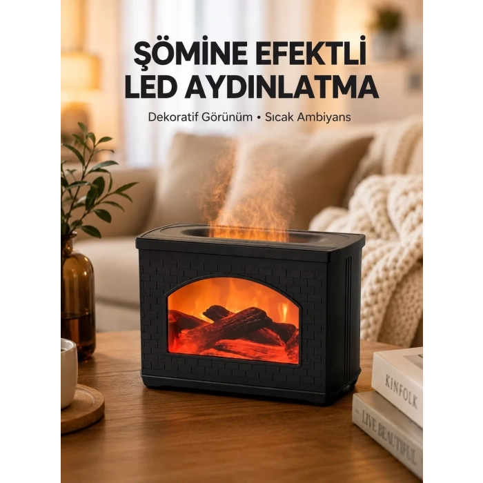 Aromaterapi Destekli Ultrasonik Nemlendirici USB Bağlantılı Sessiz Model