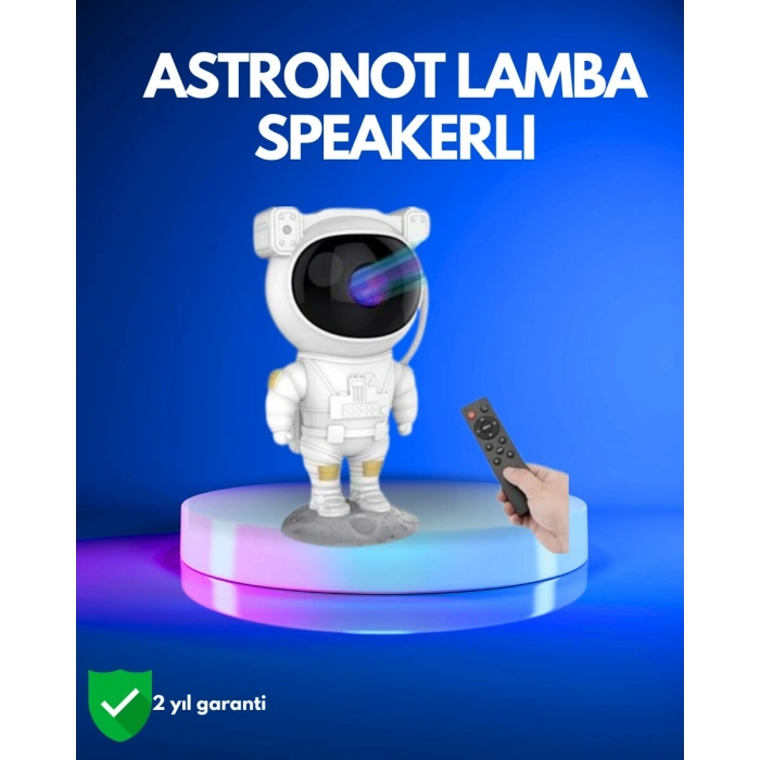 Ayarlanabilir Parlaklık ve Zamanlayıcı Modlu Astronot Lamba