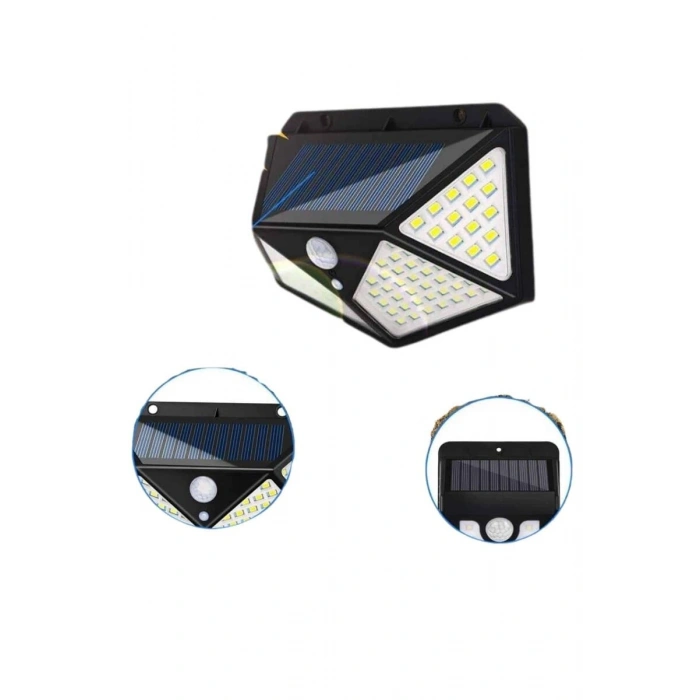 Bahçe Lambası Bahçe Aydınlatma Sensörlü Suya Dayanıklı 100 Led