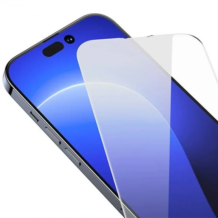 Baseus 0.3mm Crystal iPhone 14 Plus - 13 Pro Max Full Tempered Ekran Koruyucu-(5775)