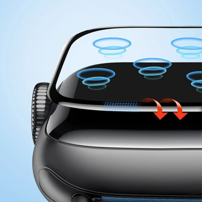 Baseus Apple Watch 42mm 3D Kavisli Tempered Kırılmaz Cam Koruyucu-(5775)