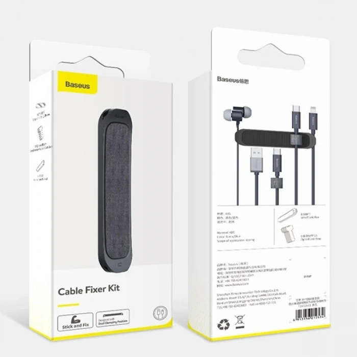 Baseus Cable Fixer Kit Kablo Organizatör Tutucu Ve Ayrıştıcı-(5775)