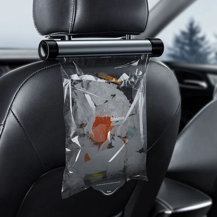 Baseus Clean Garbage Araç Arka Koltuk için Çöp Torbası + 40 Adet Torba-(5775)