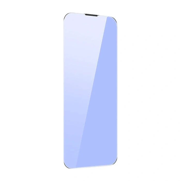 Baseus Crystal iPhone 15 Pro Max Full Koruma Anti Mavi Işık Tempered Cam Ekran Koruyucu 2 Adet Set-(5775)