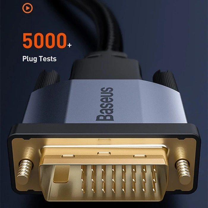 Baseus Enjoyment Series DVI TO DVI HDTV Projector Kablo 3 Metre-(5775)