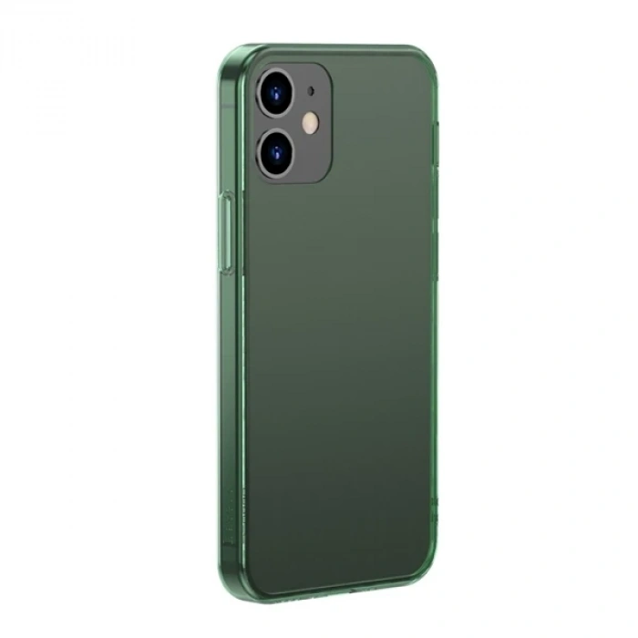 Baseus Frosted Glass iPhone 12 -12 Pro 6.1inch Shockproof Koruyucu Kılıf-(5775)